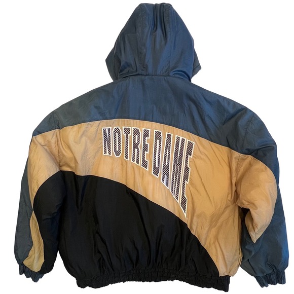 Vintage Chalk Line Notre Dame Fighting Irish Zip Front Hooded Jacket Size 2XL - Picture 5 of 16